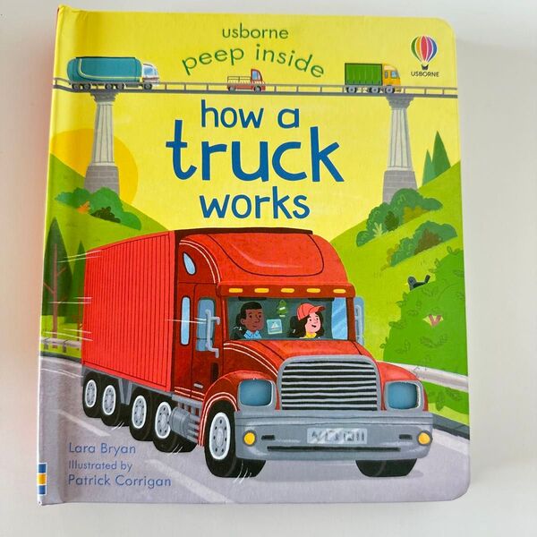英語絵本 Truck トラック 働く車 しかけボードブック Usborne