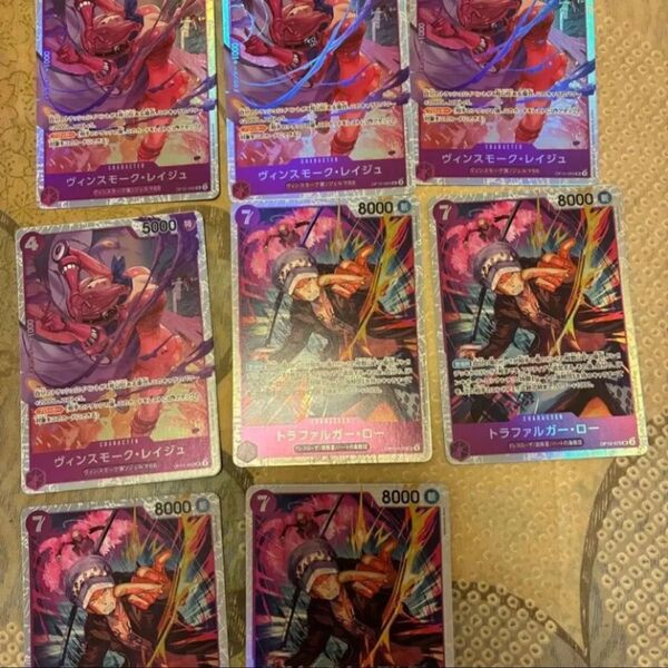 ワンピースカード 師弟の絆 トラファルガー ロー ヴィンスモーク レイジュ SR まとめ売り ジェルマ66 紫デッキパーツ