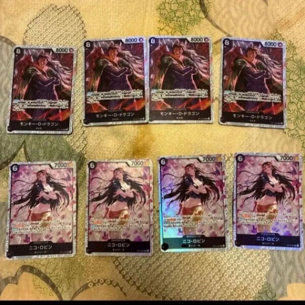 ワンピースカード 師弟の絆 ロビン ドラゴン SR まとめ売り 革命軍 麦わらの一味 黒デッキパーツ