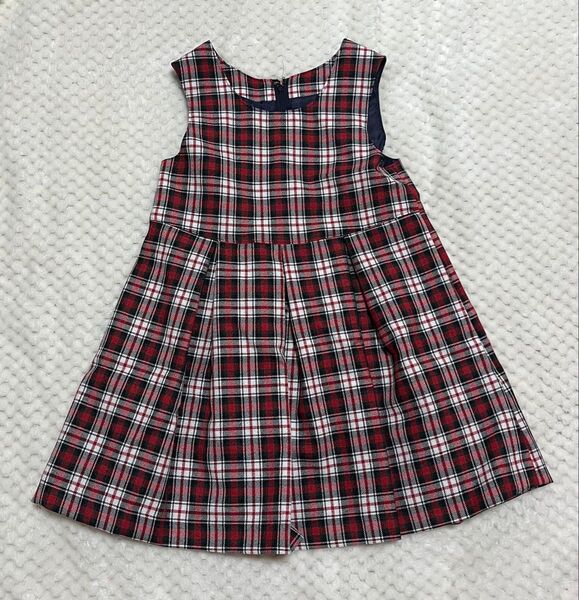 入園式入学式チェック柄ワンピース115cm