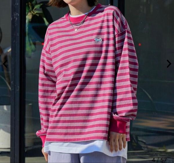 美品coenPenneysペニーズ別注アソートボーダーロングスリーブTシャツMサイズ