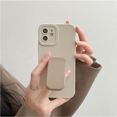 【新入荷】 iPhone16plus スマホケース 韓国 スタンド くすみカラー