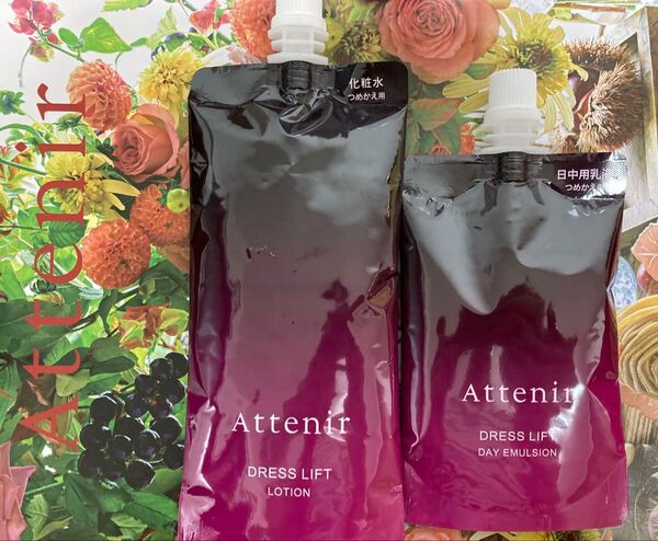 Attenir アテニア ドレスリフト 化粧水 乳液 つめかえ用 セット