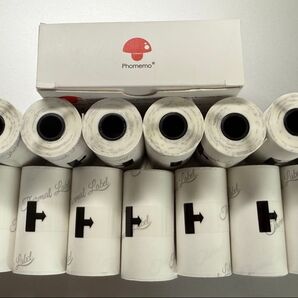 ☆新品未使用 購入日即日発送可能! phomemo 3.5m 53mm 感熱式粘着紙 ミニプリンター用 内向き