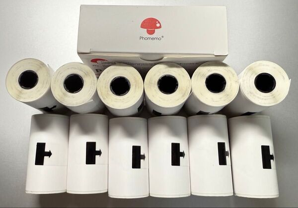 ☆新品未使用 購入日即日発送! phomemo 3.5m 53mm 感熱式粘着紙 4セット 12個入り