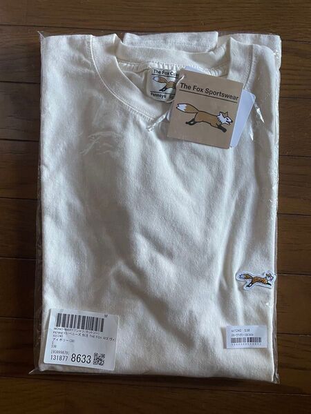 THE FOX ロゴ ヴィンテージ加工 ワンポイントワッペン刺繍 ビッグシルエット半袖Tシャツ レディース