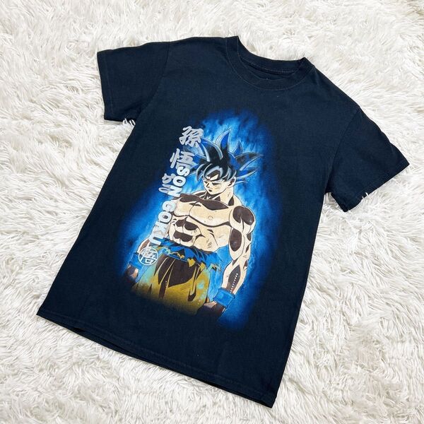 レア ドラゴンボールスーパー 超 孫悟空 半袖 Tシャツ DRAGONBALLSUPER S ブラック ヴィンテージ 日本アニメ