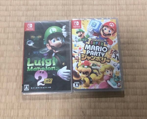 ルイージマンション2 HD スーパーマリオパーティジャンボリー 新品未開封シュリンク付き Nintendo Switch