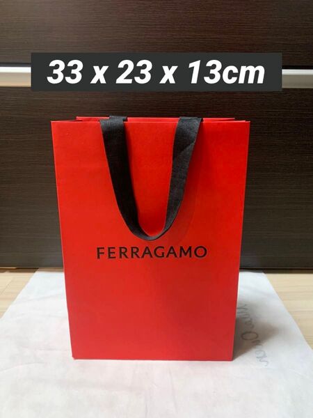 FERRAGAMO フェラガモ 厚手 ショップ袋 ショッパー 紙袋 ラッピング 梱包