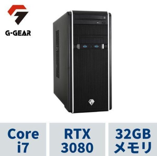 本日限定価格 ツクモ ゲーミングPC / I7 12700kf/ RTX 3080 10gb/メモリ32gb/ ssd2tb