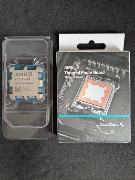 ◆未使用品◆ AMD Ryzen 7 9800X3D Socket AM5 (バルク品)+Deepcool 銅製 グリスガード