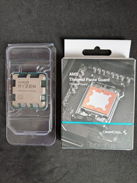 ◆未使用品◆ AMD Ryzen 7 7800X3D Socket AM5 (バルク品)+Deepcool 銅製 グリスガード