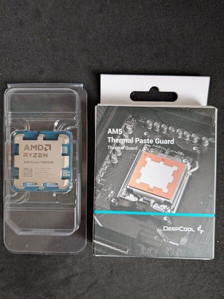 ◆未使用品◆ AMD Ryzen 7 9800X3D Socket AM5 (バルク品)+Deepcool 銅製 グリスガード