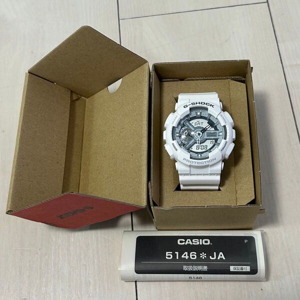 【新品未使用】G-SHOCK GA-110C-7A デジアナ ホワイト カシオ CASIO 腕時計 Gショック ジーショック