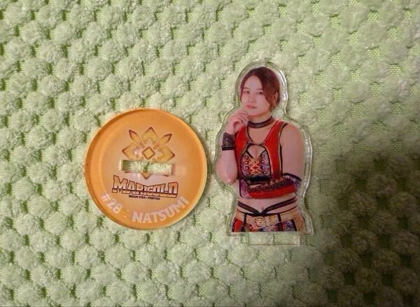女子プロレス マリーゴールド MARIGOLD ランダムアクリルスタンド3 翔月なつみ /スターダム サイン ポートレート カード