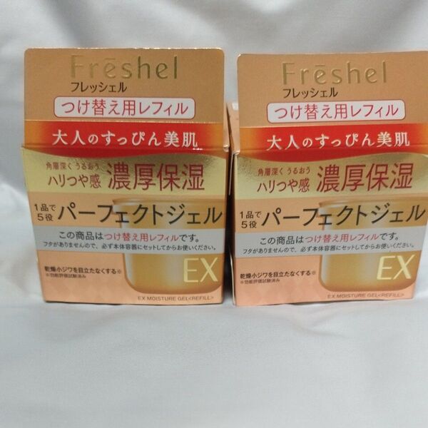 Freshel フレッシェル アクアモイスチャージェル 濃厚保湿 パーフェクトジェル EX 付け替え用 レフィル 2個