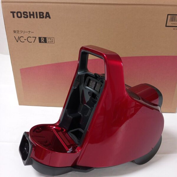 東芝 VC−C7(R) グランレッド サイクロン式キャニスター掃除機 本体