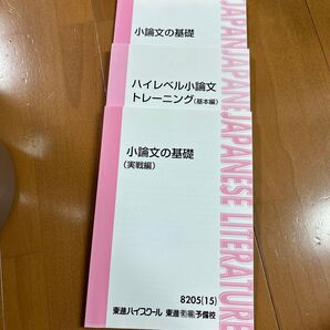 小論文 東進ハイスクール 東進 テキスト