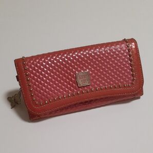 ANNA SUI エナメル財布 ピンク