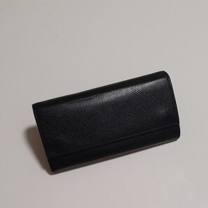 長財布 レザー ブラック シンプル ユニセックス