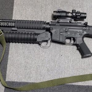 E&C M16A3 カスタム M203 グレネードランチャー 電動ガン 電子トリガー