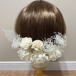 髪飾り ヘッドドレス ヘアピン 成人式 和装 振袖 ウェディング 前撮り ドライフラワー 結婚式