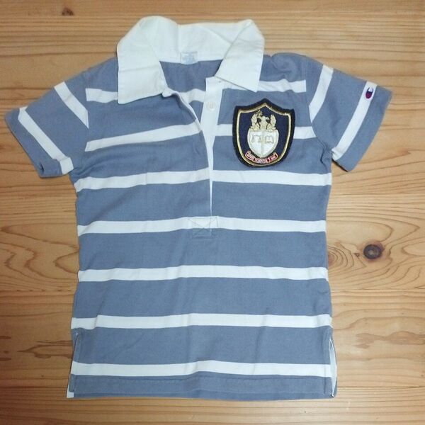 Champion ボーダー柄 ポロシャツ