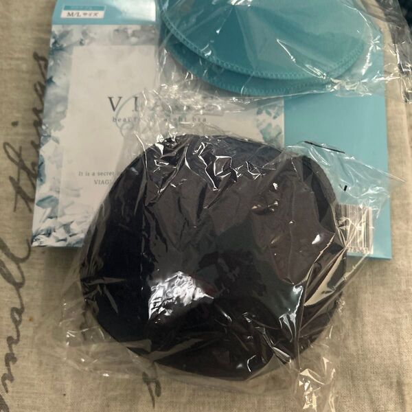 VIAGE ビューティアップナイトブラ パットブラック