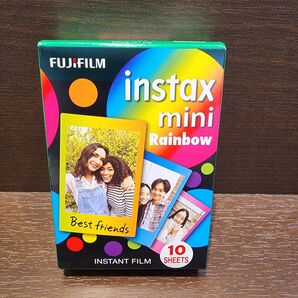 チェキ用絵柄フィルム FUJIFILM instax mini Rainbow レインボー10枚入り チェキ フィルムミニ