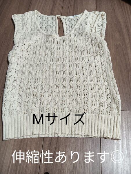 リネンベスト コットン麻混合 春夏ベスト CHARLA