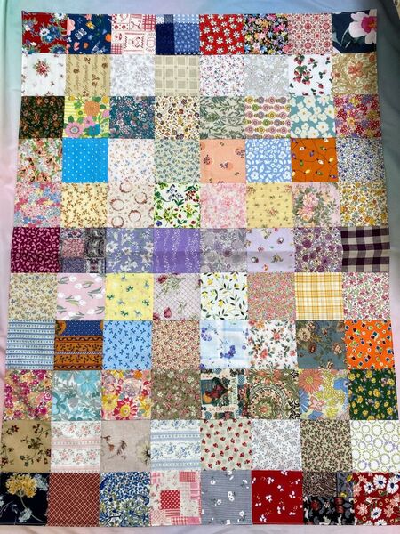 bパッチワークマルチカバー ハンドメイド