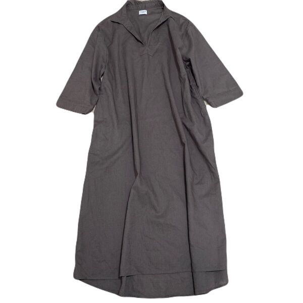 URBAN RESEARCH DOORS アーバンリサーチドアーズ オーバーサイズ リネンコットン スキッパー ワンピース