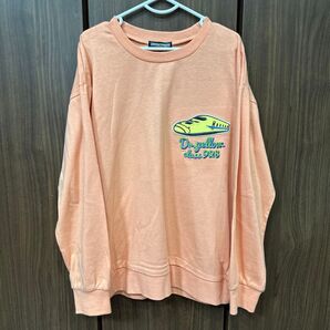 しまむら 新幹線 ドクターイエロー かがやき 刺繍 ワッペン 長袖Tシャツ ロンT 140cm 子鉄