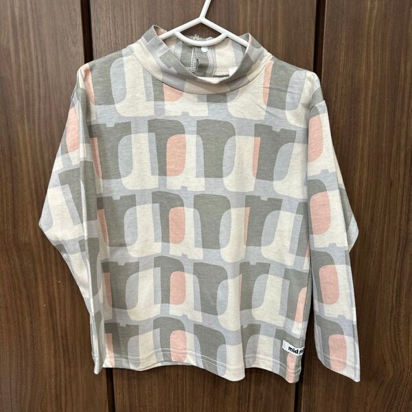 しまむら mid mile ミッドマイル むくぞー ハイネック 長袖Tシャツ ロンT 110cm