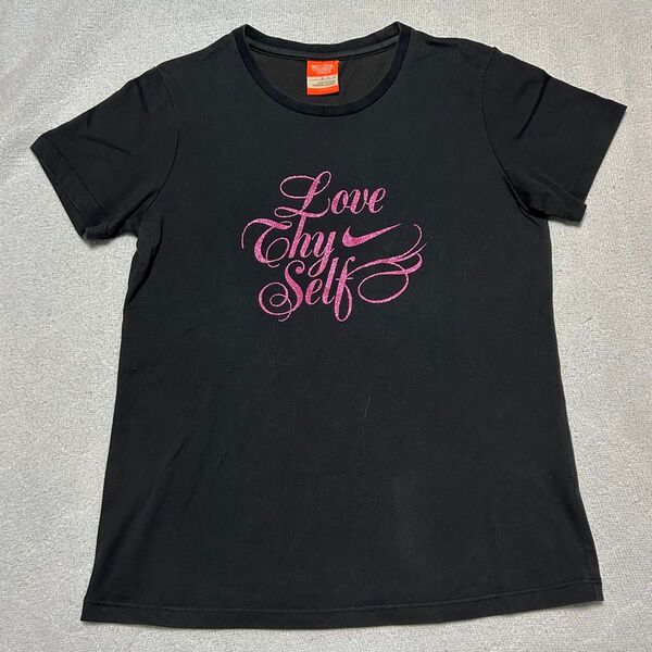NIKE FIT DRY ナイキフィットドライ ラメプリント 半袖Tシャツ サイズM
