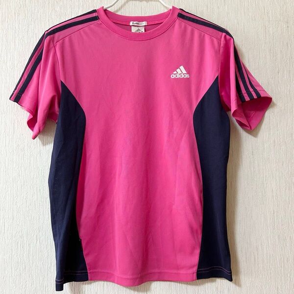 adidas アディダス CLIMA COOL 肩3本線 半袖Tシャツ サイズM