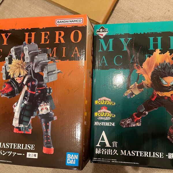 僕のヒーローアカデミア フィギュア 一番くじ A賞 緑谷出久 B賞 爆豪勝己 MASTERLISE