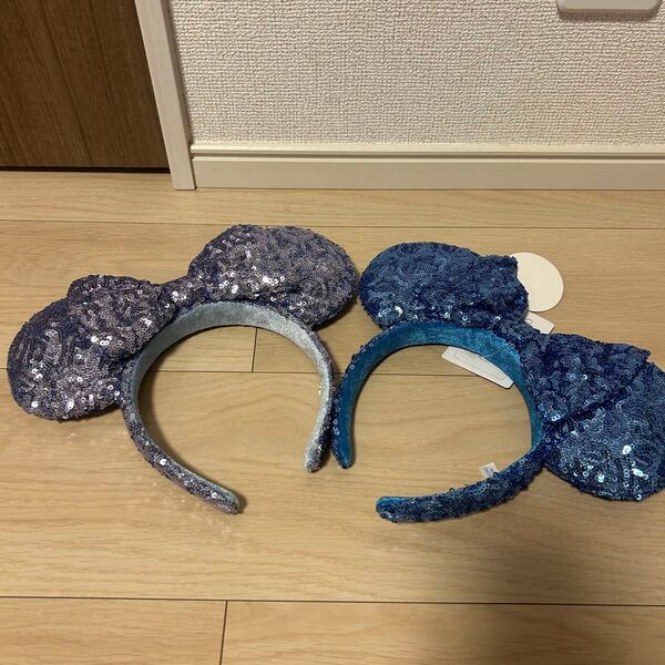 ディズニー ミニー カチューシャ スパンコール 2個セット