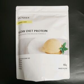 未開封新品 送料込 ULTORA スローダイエットプロテイン レモンケーキ風味 450g