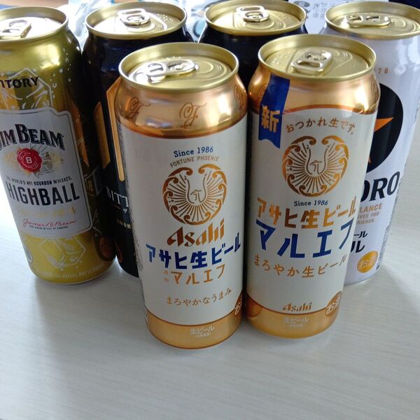 ビール5本 ジムビーム1本
