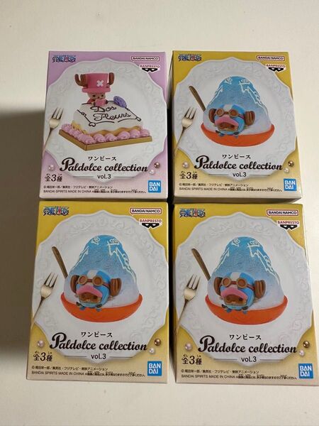 ワンピース Paldolce collection vol.3 チョッパー 4個セット