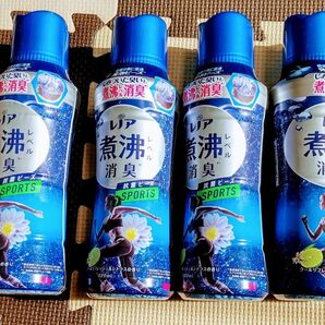 レノア 超消臭 煮沸レベル消臭 抗菌ビーズ SPORTS クールリフレッシュ&シトラス 本体 420mL×4