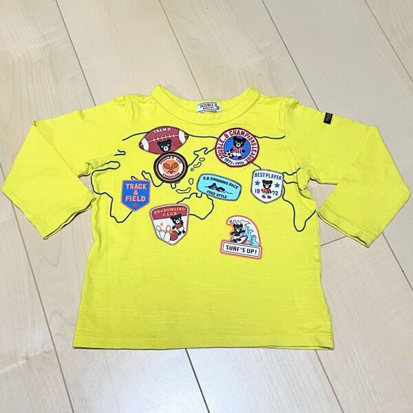 DOUBLE.B*100cm*スポーツ柄長袖トップス ロンT