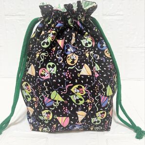 ハンドメイド マチたっぷり巾着 巾着袋