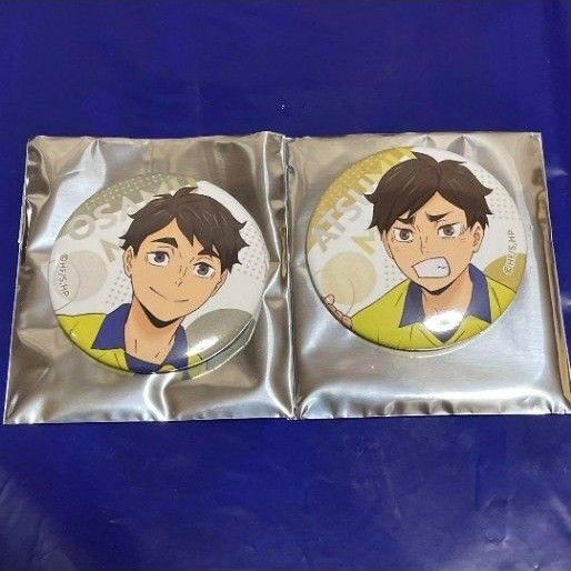 ハイキュー!! チューガク!! 缶バッジ 宮治 宮侑 トレーディング缶バッジ 稲荷崎