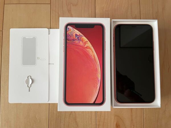 iPhone XR 64GB コーラル SIMフリー|バッテリー80%|箱あり|動作良好