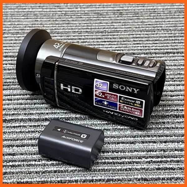 ★SONY ハイビジョンハンディカム「HDR-CX180」32GB/ACアダプター(完動・美品)