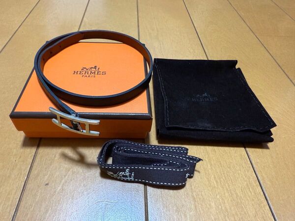 Hermes レザーブレスレット ビーアピ ドゥブルトゥール T4