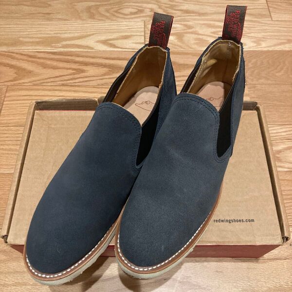ほぼ新品 廃盤 ロメオ RED WING SHOES サイドゴア ネイビー 別注