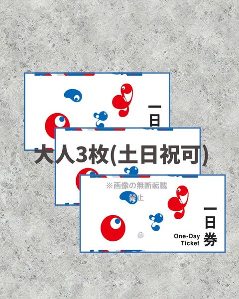 3枚 大阪万博 チケット 一日券 大人